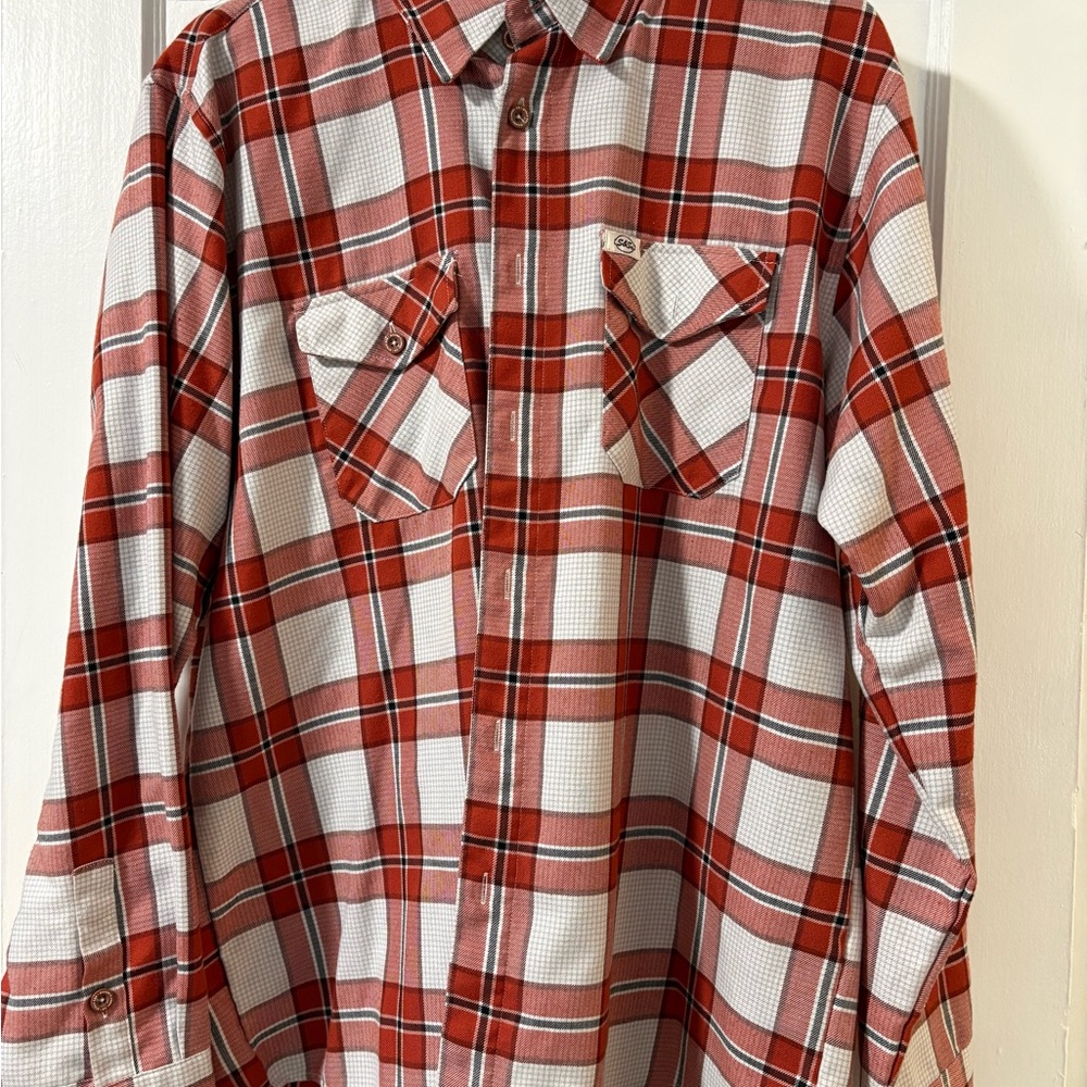 DIXXON S&S Men's Red Plaid Shirt